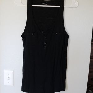 Black express tank top
